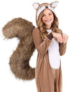 Kids Scampering Squirrel Halloween Costume Unisex, Size XXL